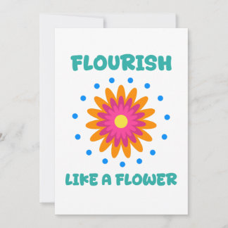 Convite Florece como una flor