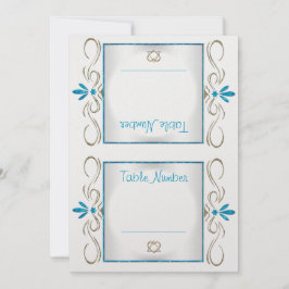 Convite Floreio Judaísmo (Cartões de Número de Tabela)