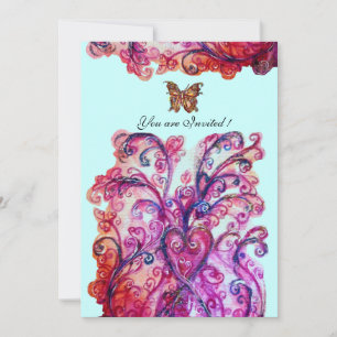 Convite FLOREIOS CAPRICHOSOS vermelho rosa roxo azul brilh