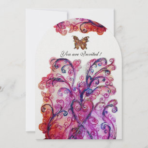 Convite FLOREIOS CAPRICHOSOS vermelho rosa roxo branco bri