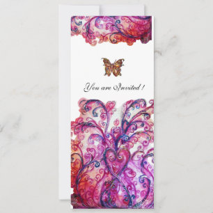 Convite FLOREIOS CAPRICHOSOS vermelho rosa roxo branco bri