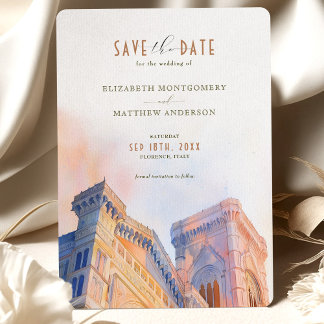 Convite Florence Italy Duomo Save-the-Date