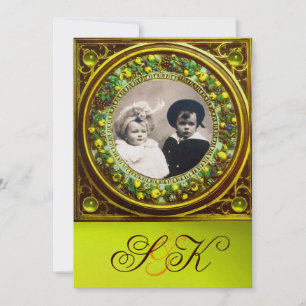 CONVITE FLORENTINE RENAISSANCE FRUTA MONOGRAM