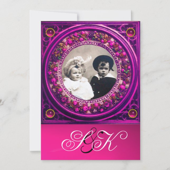 CONVITE FLORENTINE RENAISSANCE FRUTA MONOGRAM (Frente)