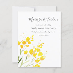 Convite Flores Amarelas