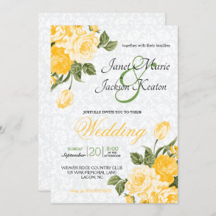 Convite Flores Amarelas do ouro