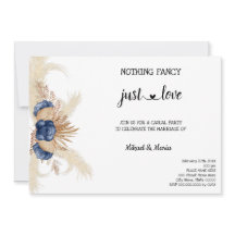 Flores Azuis Nada Chique apenas Casamento Furtivo