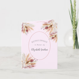 Convite Flores BoHo para Chá de Noiva