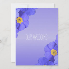 Convite Flores bonito de jardim azul cristãs, religiosas