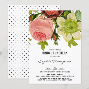Convite Flores Botânicas Lungueira Vintage Bridal