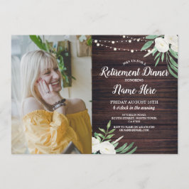 Convite Flores Brancas de Madeira Retirada do Partido da B