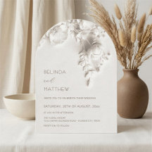 Flores Brancas em 3D Rosas Casamento Informal