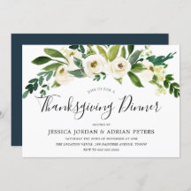 Flores Brancas Janto de Ação de Graças