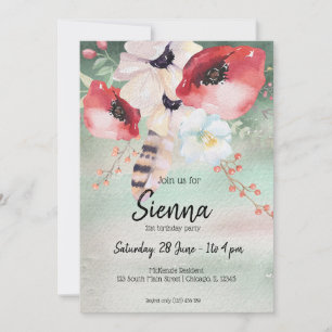 Convite Flores buquês para todas as ocasiões