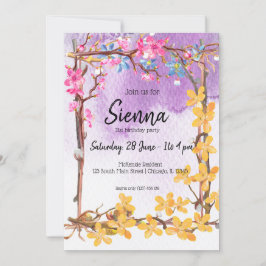 Convite Flores buquês para todas as ocasiões