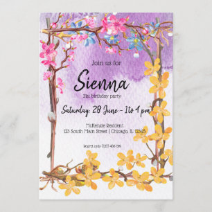 Convite Flores buquês para todas as ocasiões