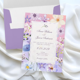Convite Flores casamento