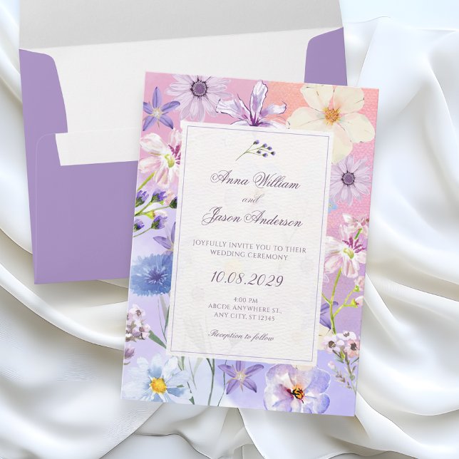 Convite Flores casamento (Criador carregado)