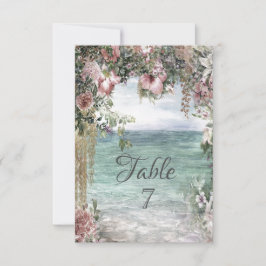 Convite Flores Chic Oceano