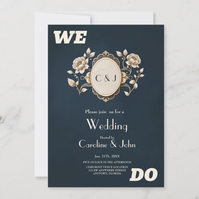 Convite flores coloridas elegantes creame. (Frente)