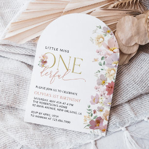 Convite Flores Coloridas, Flores Selvagens, Primeiro Anive