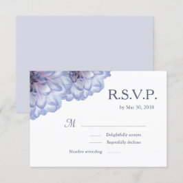 Convite Flores dália lírio branco floral casamento RSVP