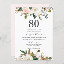 Flores de 80 de Blush e White Watercolor