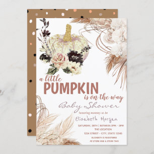 Convite Flores de Abóbora-Pampas Grama