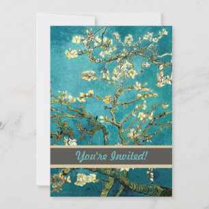 Convite Flores de Amendoeira de Van Gogh Impressionismo Cl