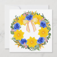 Flores de Casamento de Coroa Floral Vetor Obrigado