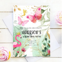 Flores de Fada Flamingo, Jardim de Borboleta, Aniv