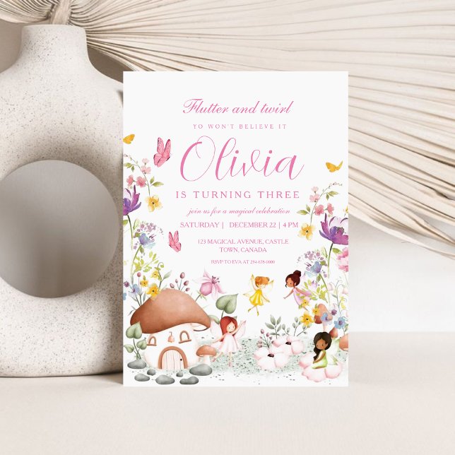 Convite Flores de Flores de Jardim de Borboletas (Criador carregado)