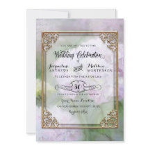 Flores de Hydrangea Elegantes Lavanda Roxo Dourado