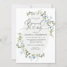 Convite Flores de Inverno | Baby Brunch