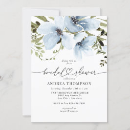 Convite Flores de inverno | Chá de panela azul