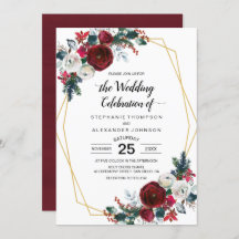 Flores de inverno geométricas Douradas da Frame Bu