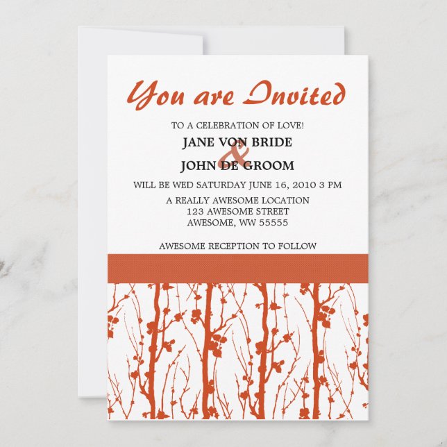 Convite Flores de Laranja da Primavera (Frente)