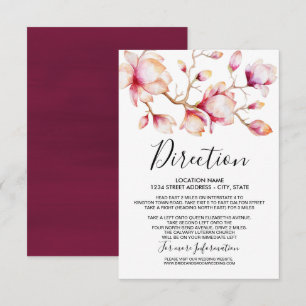 Convite Flores De Magnólia Rosa De Aquarela