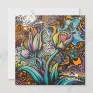 Convite Flores de Mandala