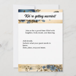 Convite Flores de Notas de Música de Violão