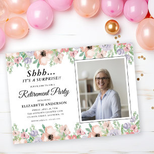 Convite Flores de Pastel Elegantes do Partido da Reforma S