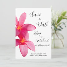 Flores de Plumeria Rosa, Tropicais, Data de Salvam