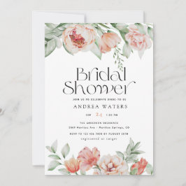 Convite Flores de primavera e verde | CHÁ DE PANELA