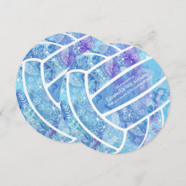 Convite Flores de rabo plutam partido de vôlei azul