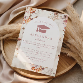 Convite Flores Delicadas da Primavera Graduação