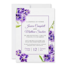 Flores do céu roxo mudam de casamento