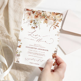 Convite Flores do Jardim Boho amam Chá de panela de Sangue