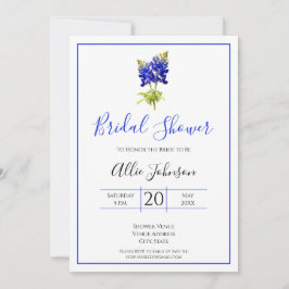Convite Flores do Texas Bluebonnet, casamento moderno, noi