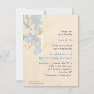 Convite Flores em Aquarela 10,8x13,3 cm