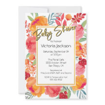 Flores Frescas, aquarela, Bebês, Chuveiros